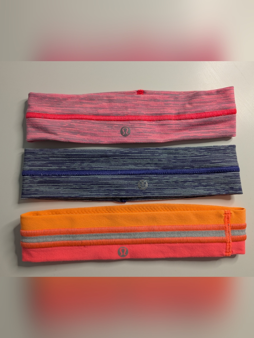 Lululemon Athletic Headbands - Pink, Blue, Orange